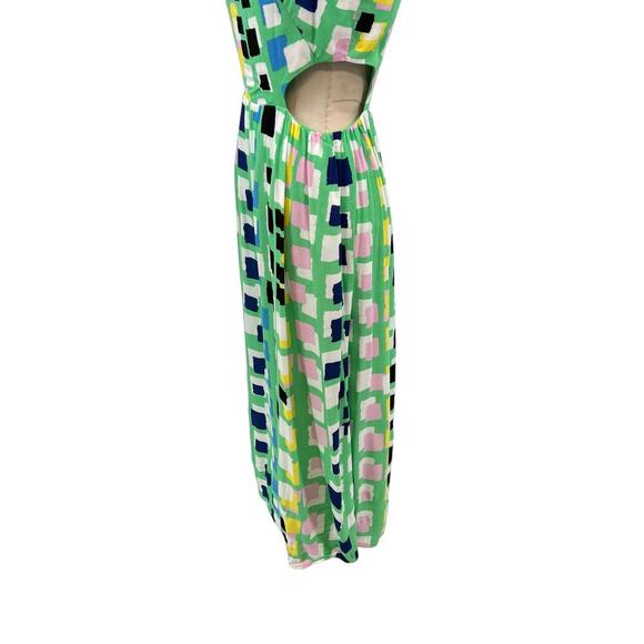 Anthropologie Corey Lynn Calter‎ Midi Dress Abstract Cut Out Green Size Small - Picture 8 of 14